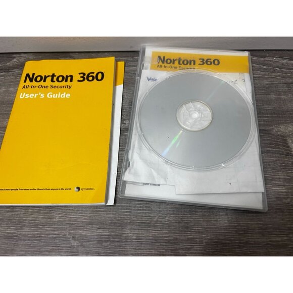 Norton 360 Antivirus Software CD With Manuel Guide Book - Picture 1 of 4